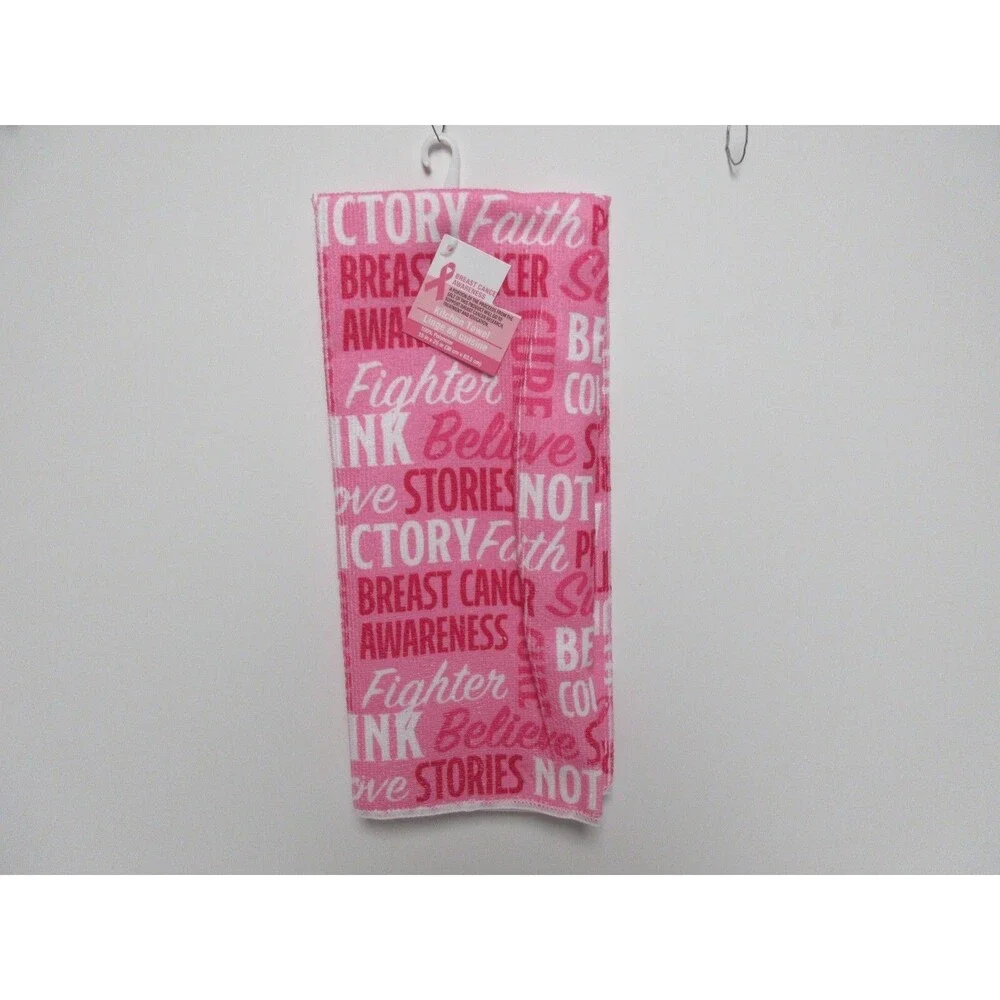 Breast Cancer Awareness Kitchen Towel Set of 2 Soft Dish Hand Drying Towels